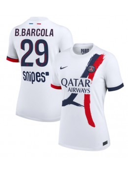 Billige Paris Saint-Germain Bradley Barcola #29 Bortedrakt Dame 2025-26 Kortermet